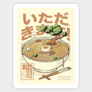 Bonsai Ramen Zen by Tobe Fonseca Sticker